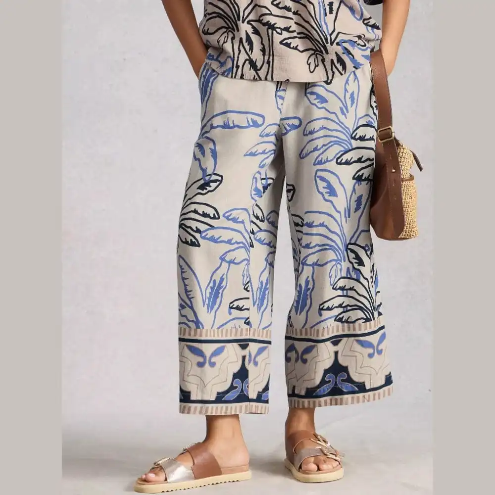Cropped Culotte Women's Trousers