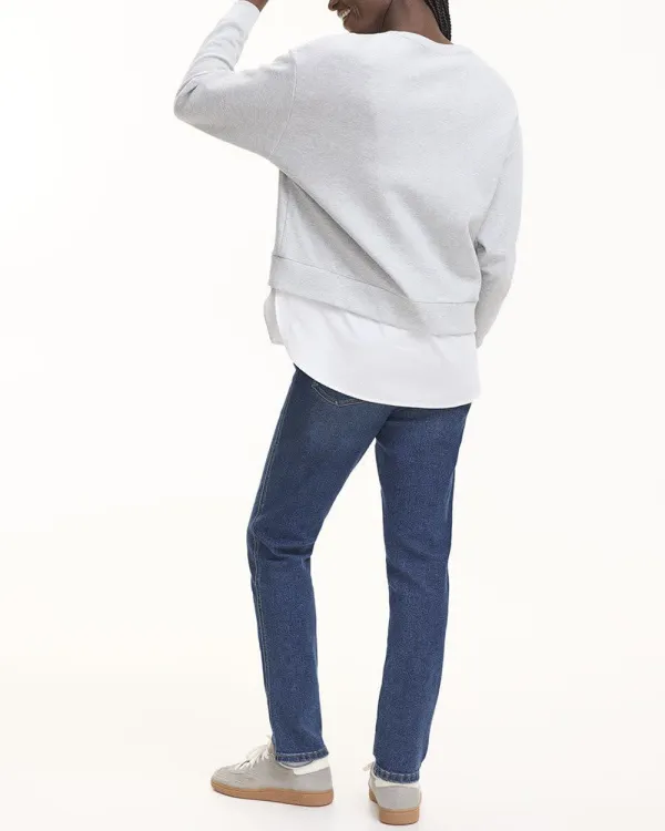Long-Sleeve Regular Crew-Neck Sweatshirt