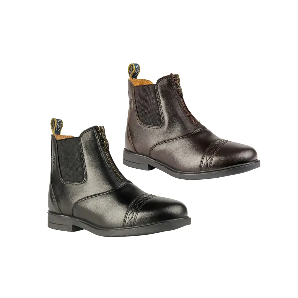 Versatile Zip Leather Riding Boots