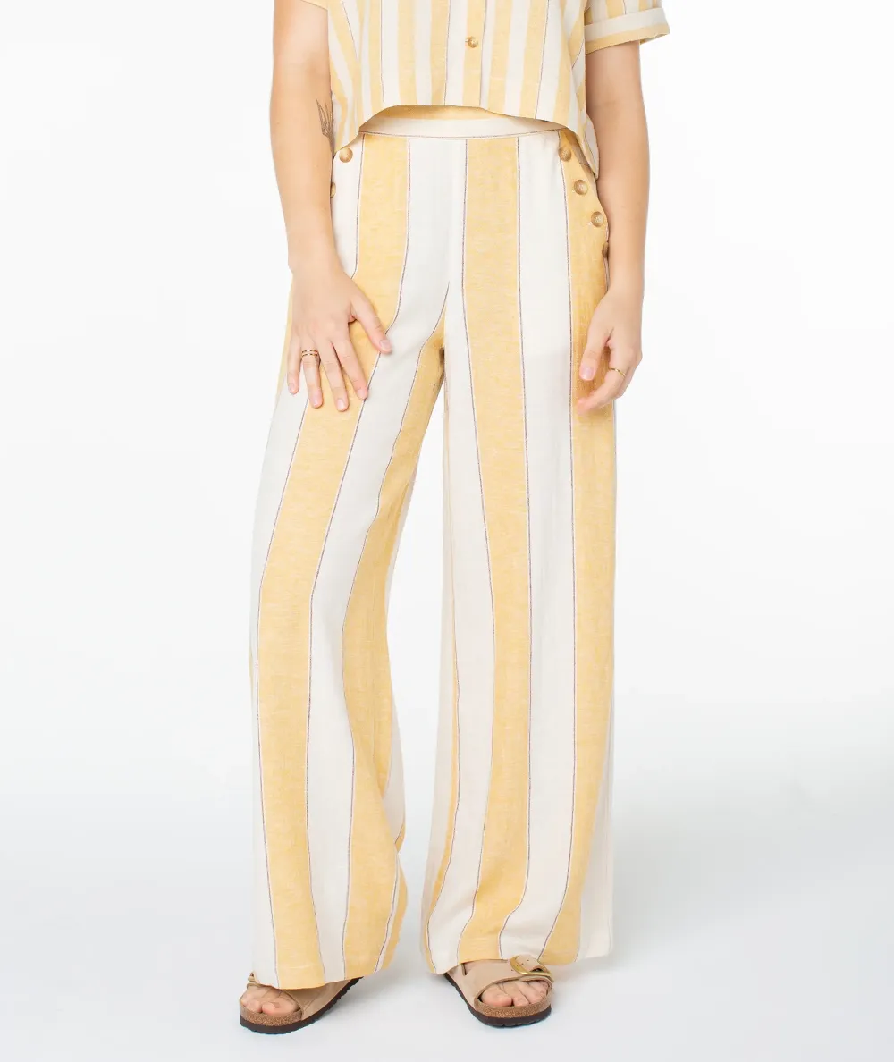 Women's Cool Nine-Inch Pants With Wide Stripes