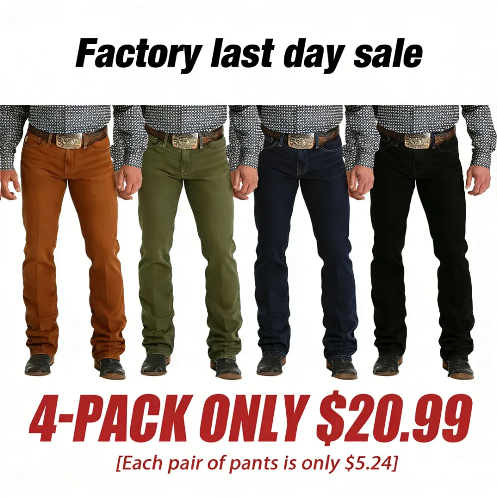 👖 Men's Slim Fit Boot Cut Jeans