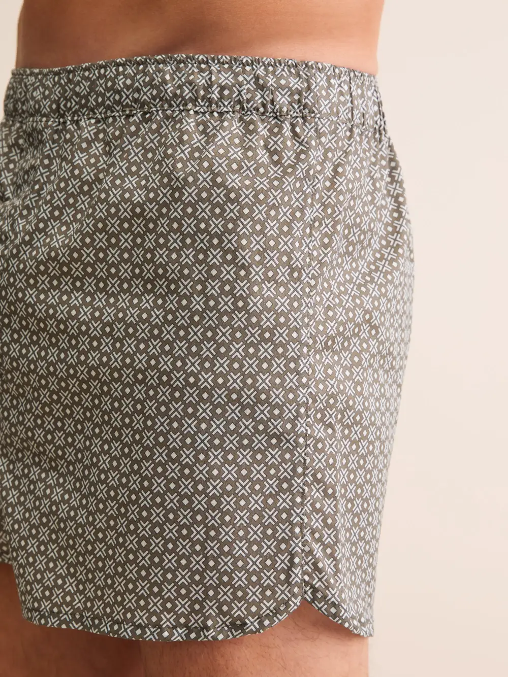 Modern Fit Cotton Geometric Boxers