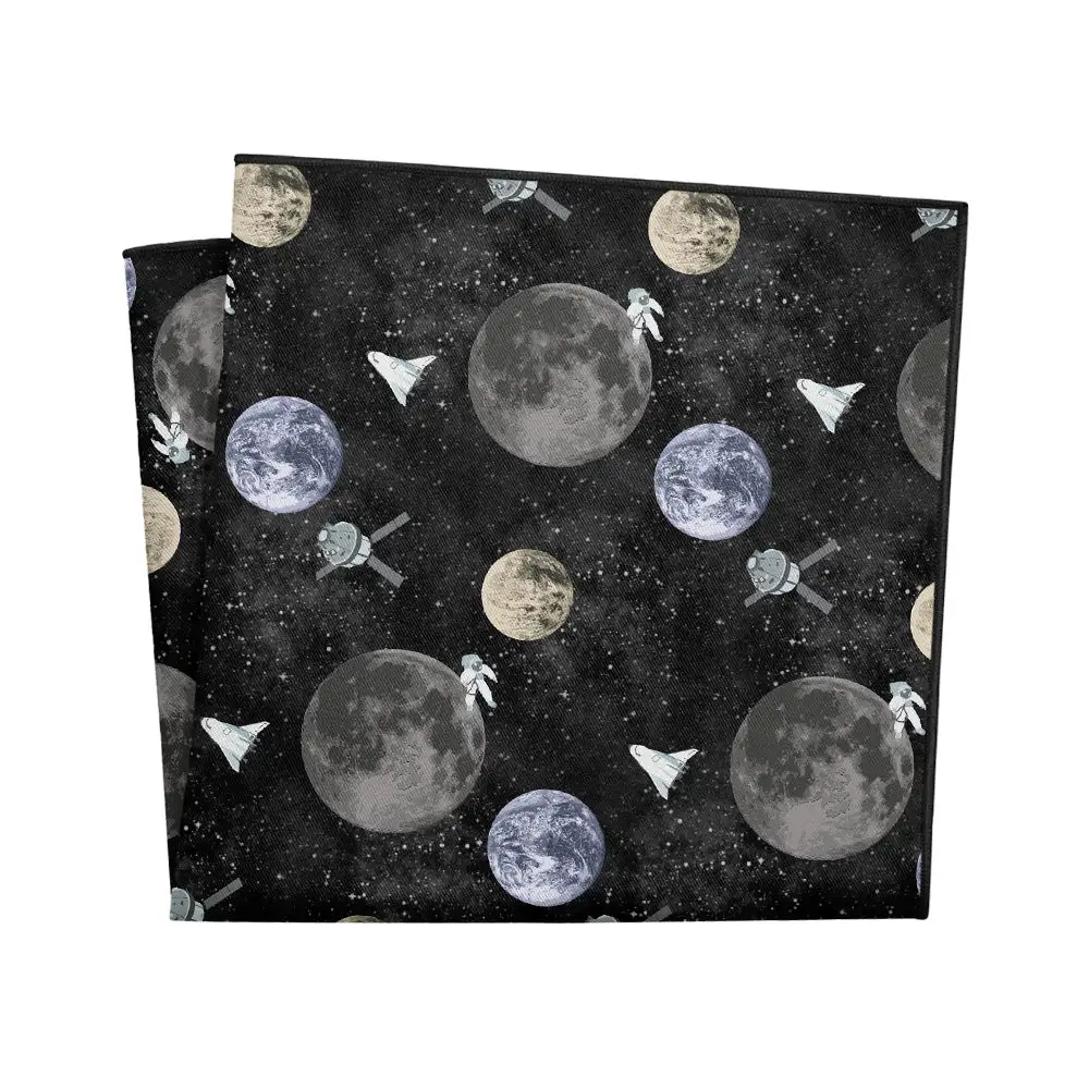 Versatile Sharp Space Motif Pocket Square