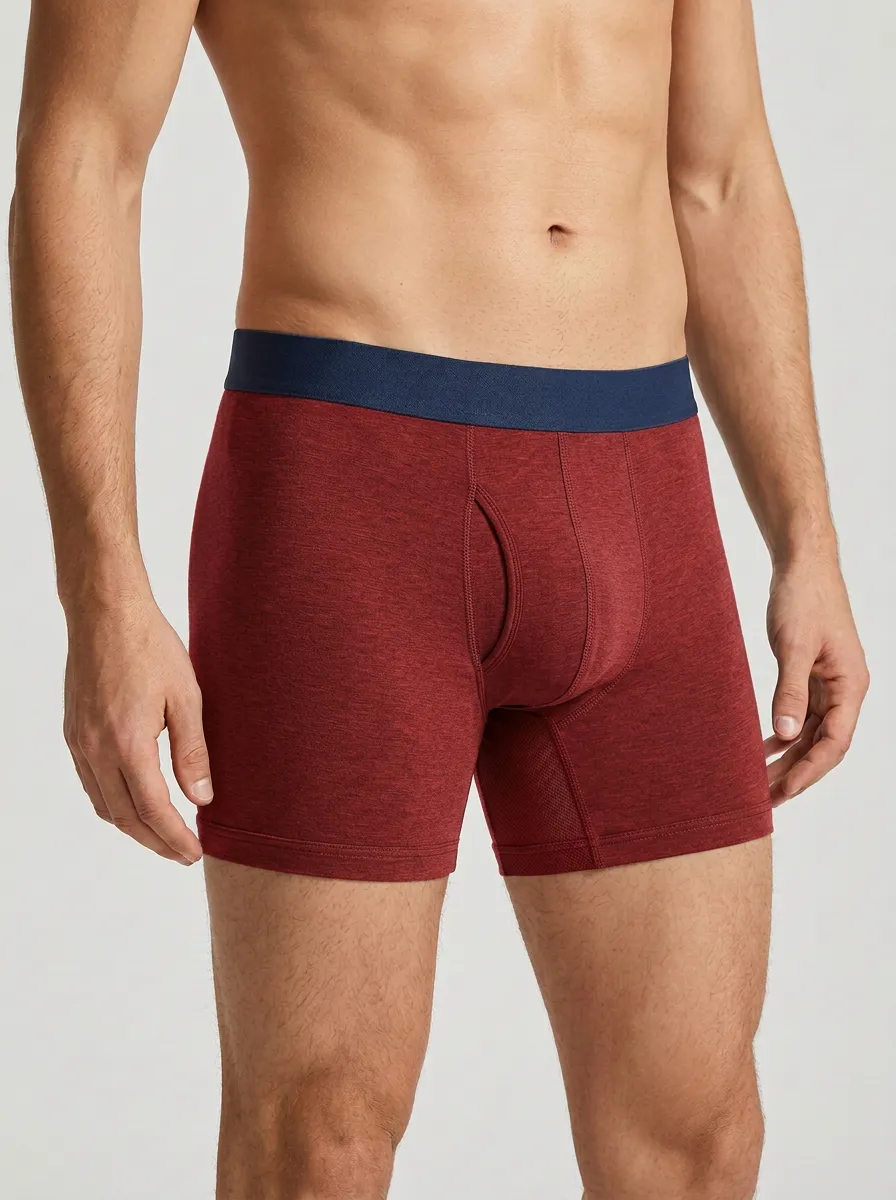Everyday Waistband Detail Design Men's Boxer Briefs