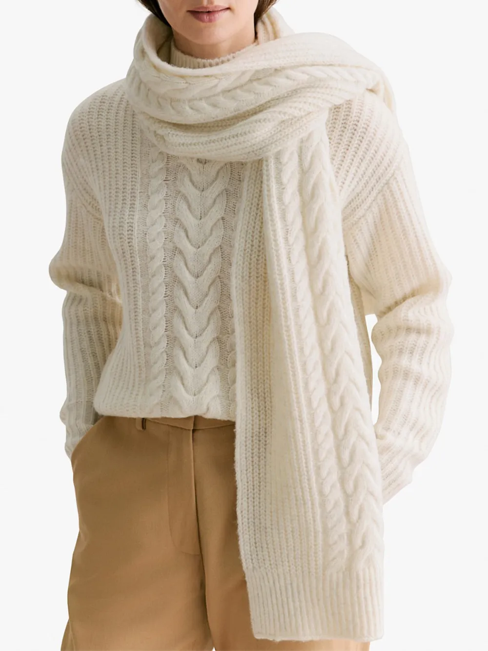 Thick Knitted Scarf