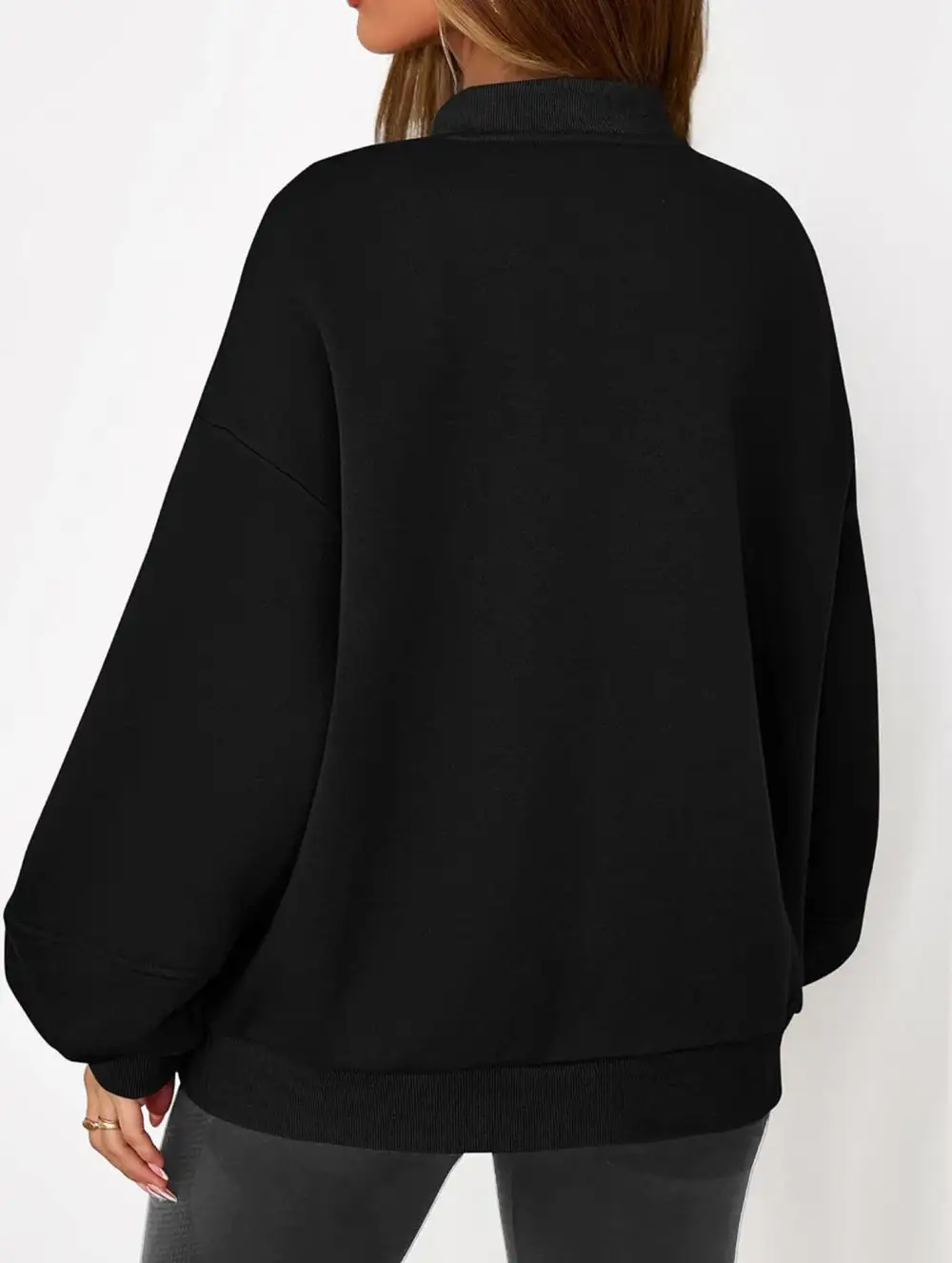 Textured Detail Zip-Up Sweatshirt Jacket