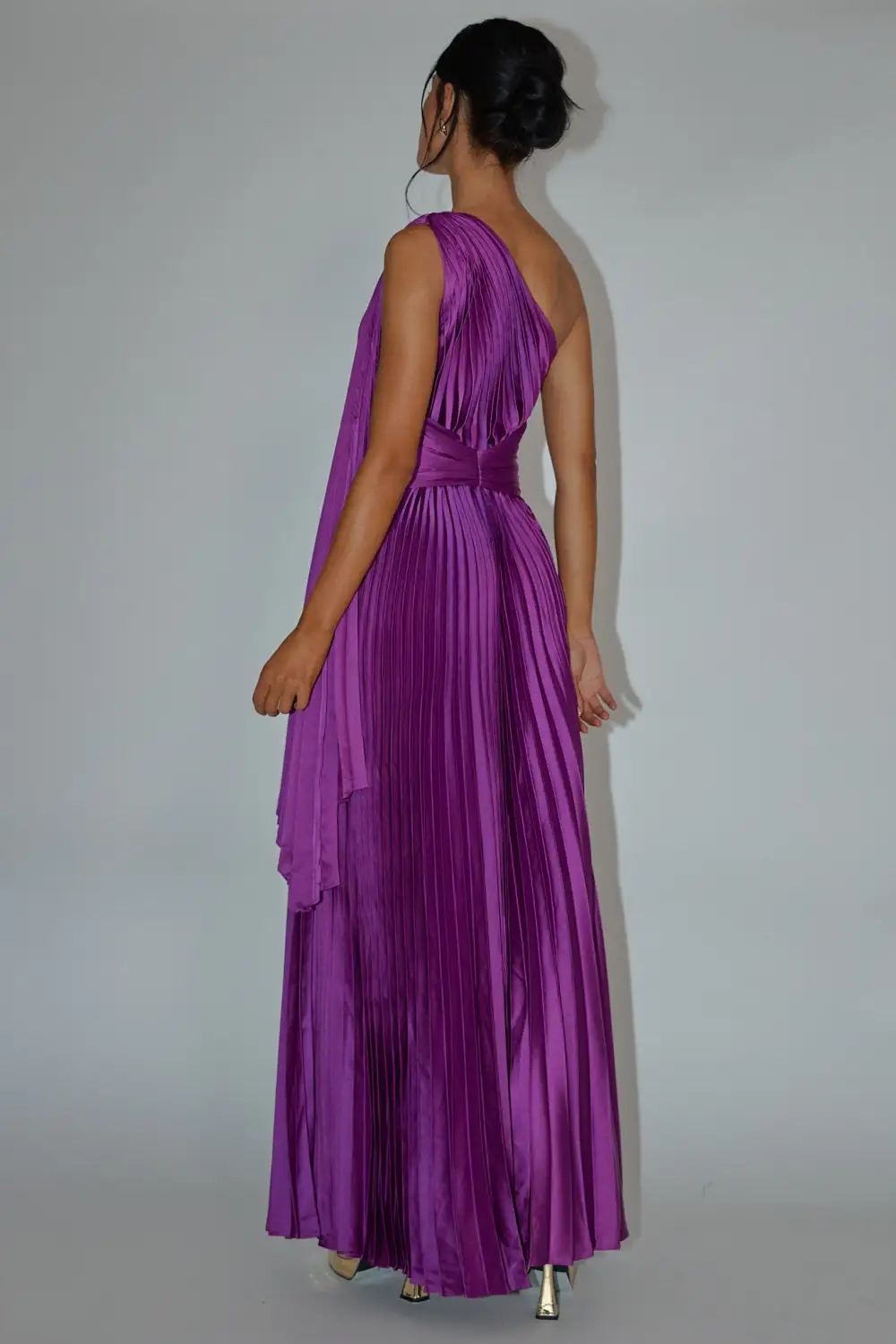 Polished One Shoulder Maxi Dress