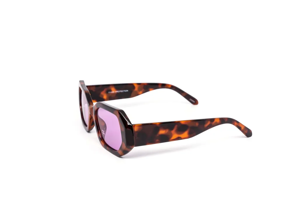 12-Pack Chunky Hexagon Dark Lens Sunglasses
