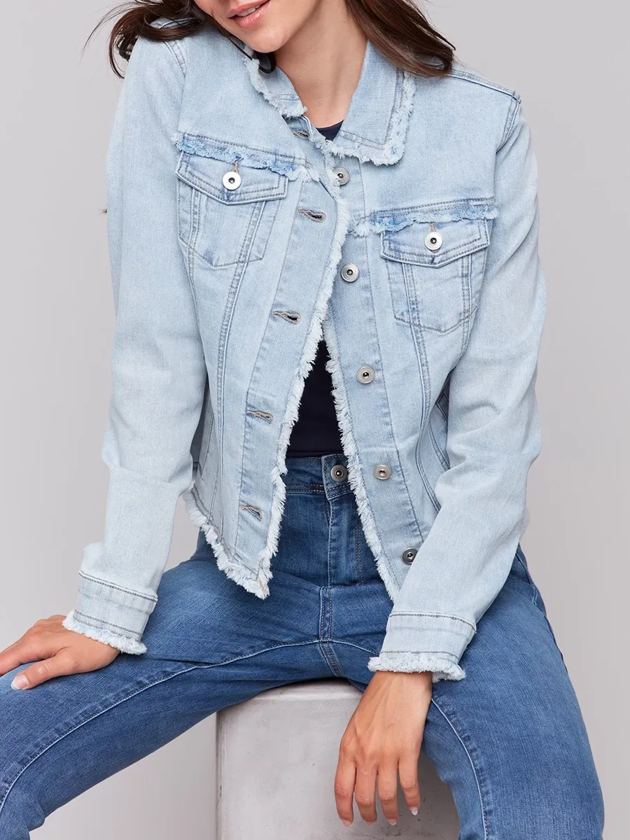 Women's Cotton Jacket With Multiple Pockets
