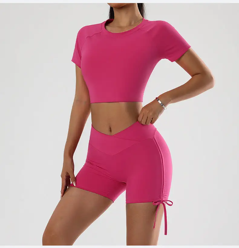 Yoga Top and Shorts Active Set