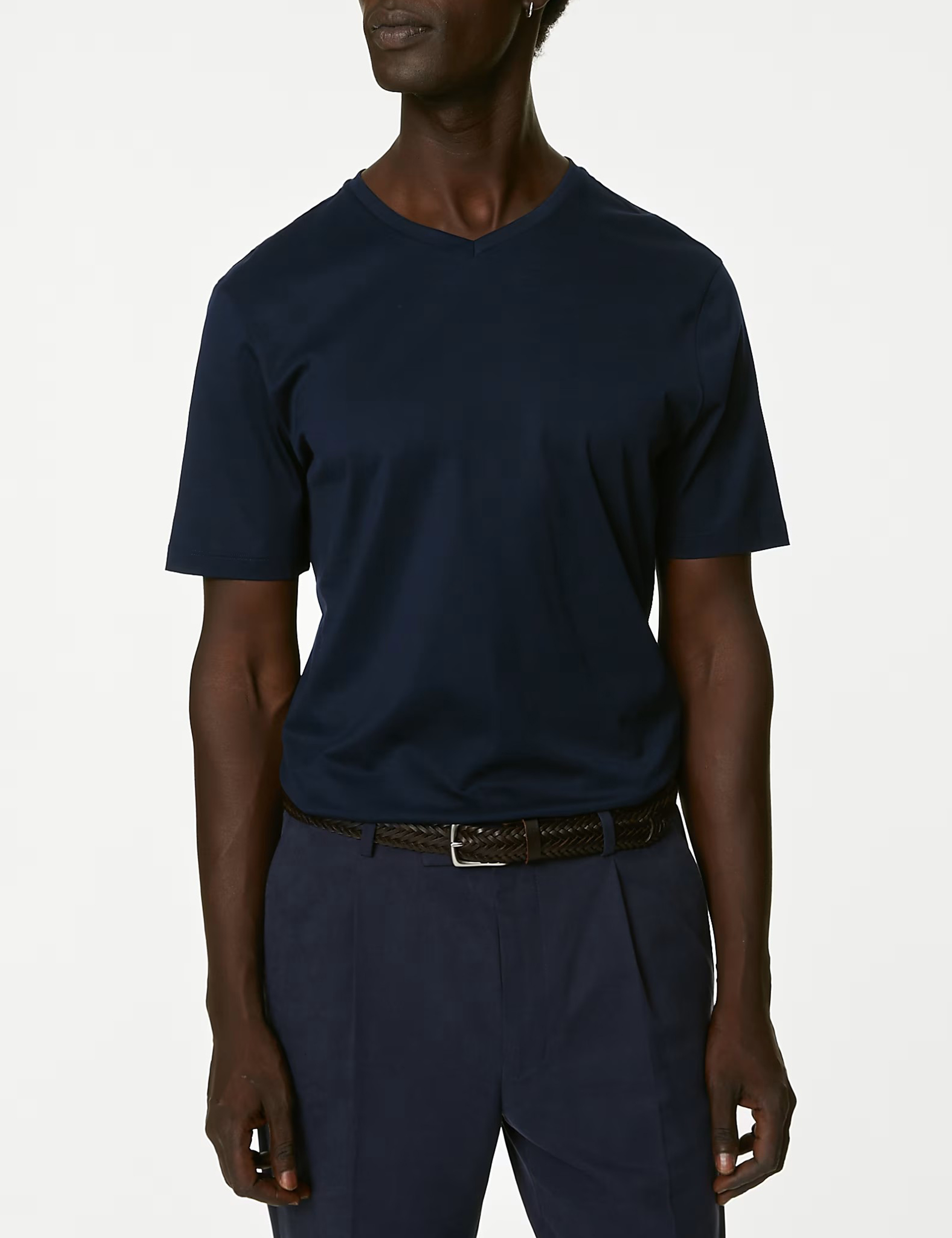 Pure Cotton V-Neck T-Shirt