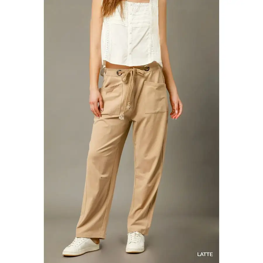 Cargo Inspired Drawstring Pants