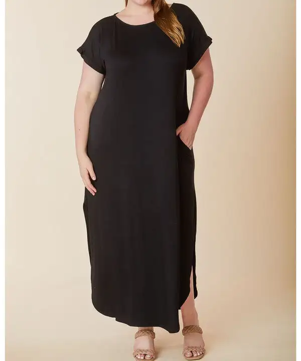 Bamboo Maxi Dress Curvy Size