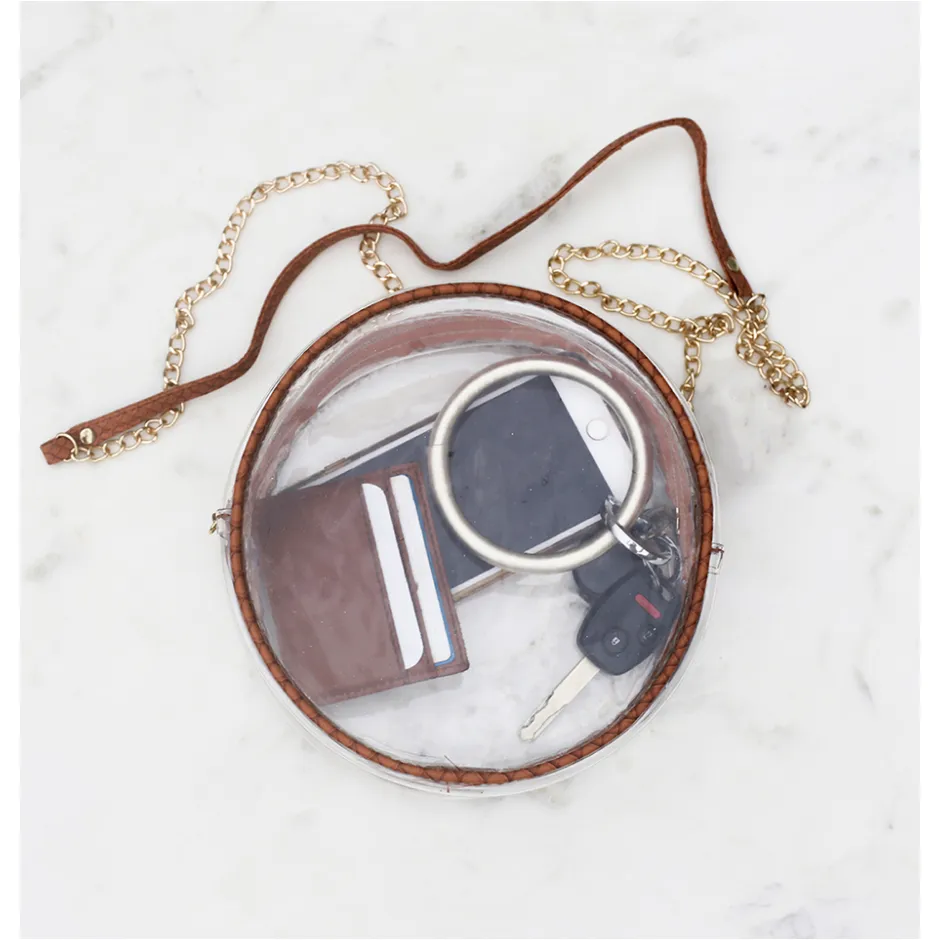 Faux Leather Crossbody Bag