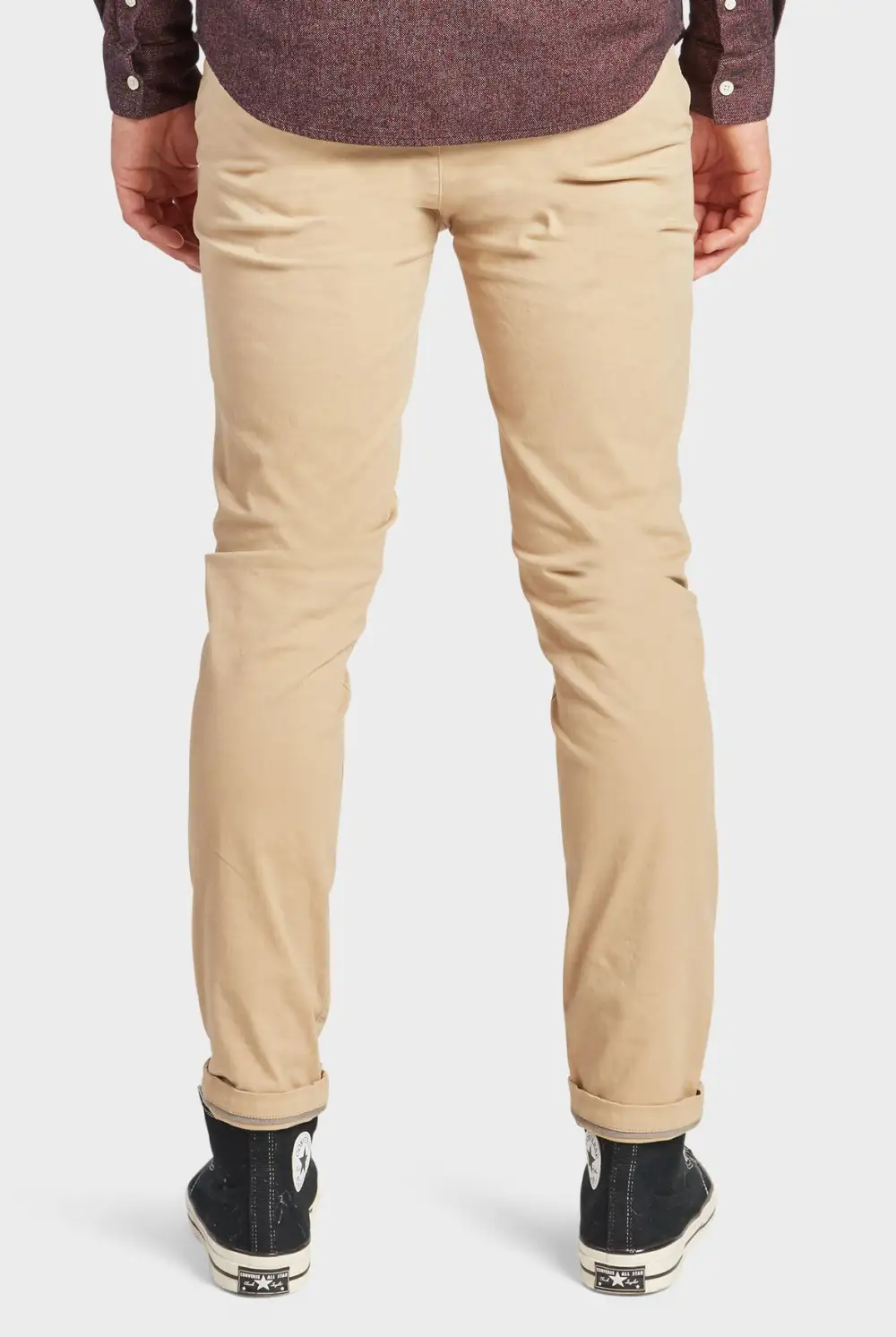 Straight Leg Cotton Twill Trousers