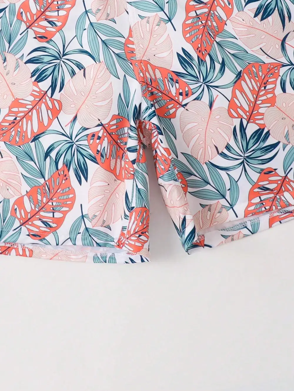 Men's Tropical Allover Print Beach Shorts