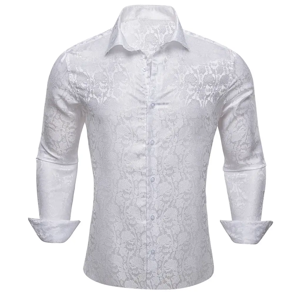 Paisley Floral Silk Dress Shirt