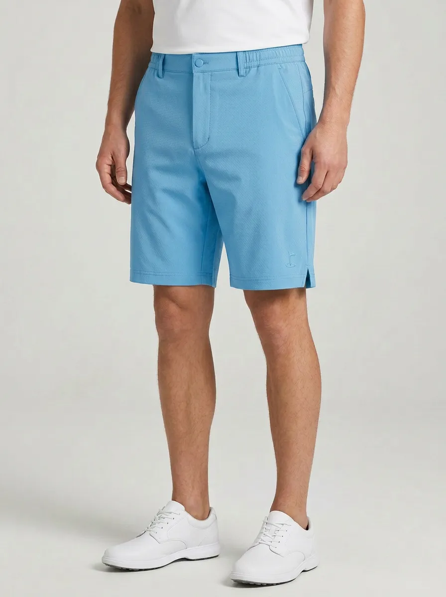 Practice Flag-Motif Golf Athletic Shorts