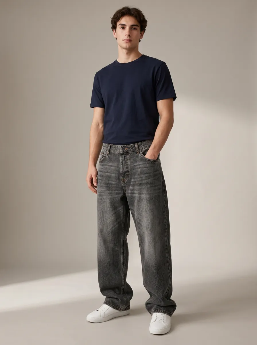 Men's Roomy Cut Loose Fit Jeans