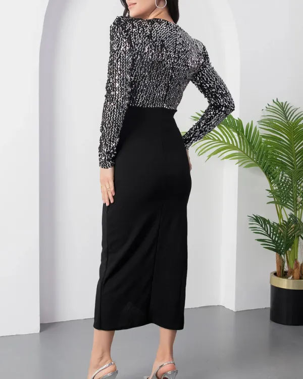Easy Fit V-Neck Midi Dress