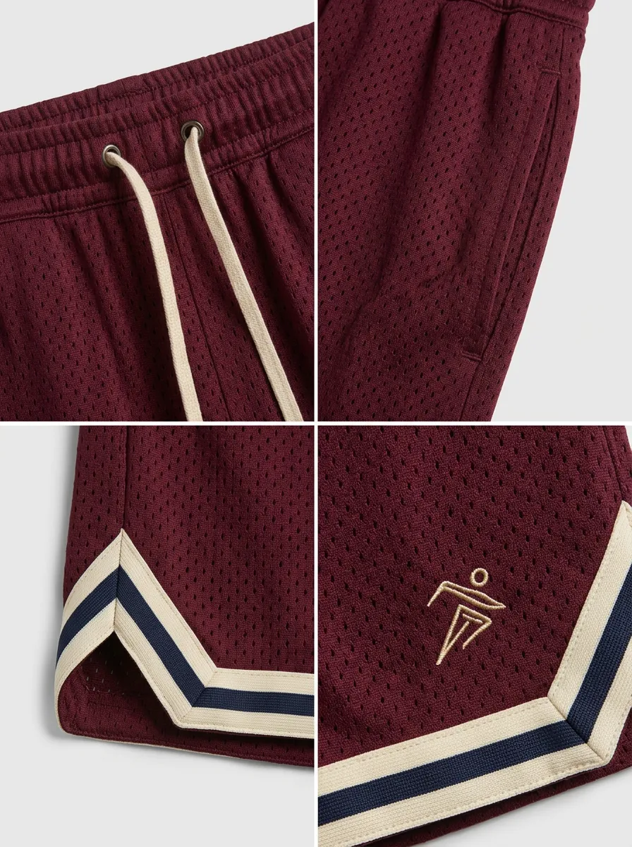 Versatile Striped Detail Street Style Men's Basketball Shorts