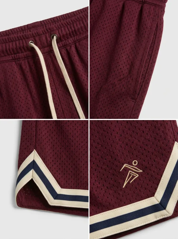 Versatile Striped Detail Street Style Men's Basketball Shorts