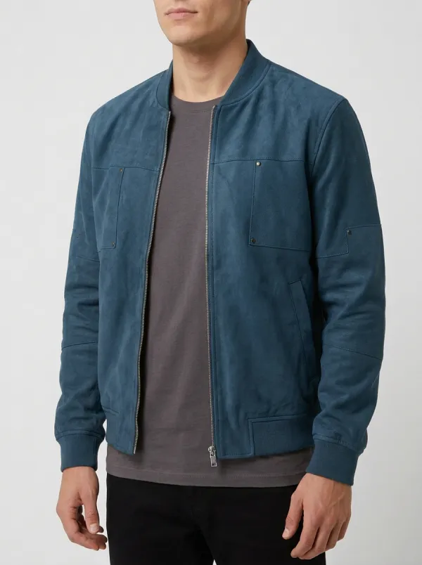 Everyday Suede Bomber Jacket