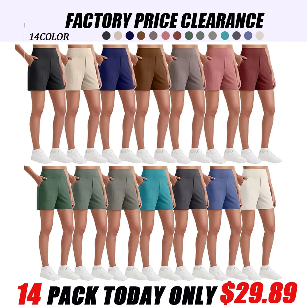 🔥 Women's High-Waist Bermuda Shorts | Sports Running & Yoga Shorts