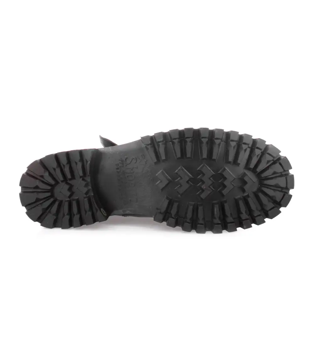 Buckled Streamlined Heritage Moto Boots