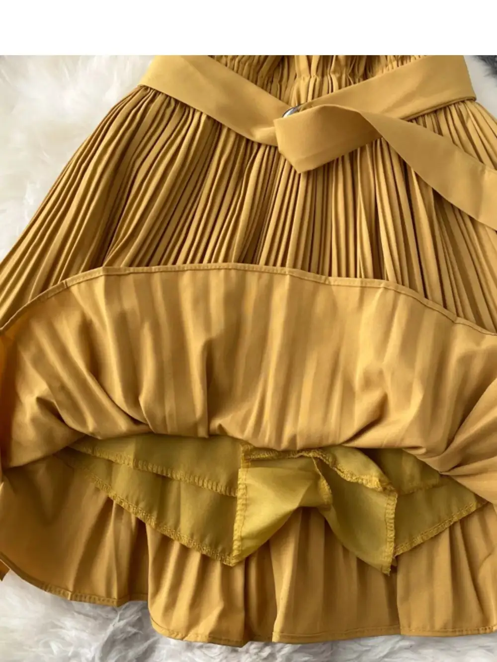 Puff Sleeve Pleated Coordinated Set