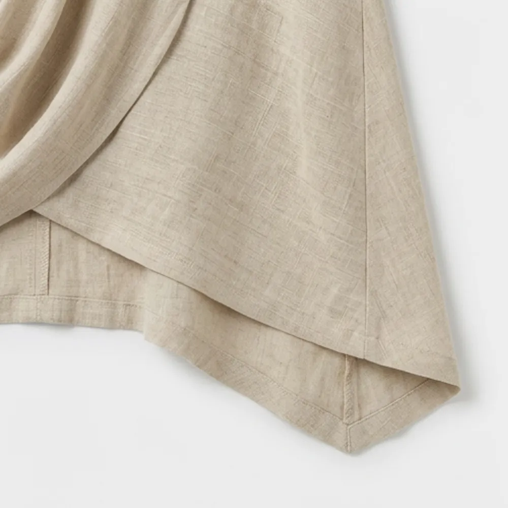Draped Linen Two Piece Set