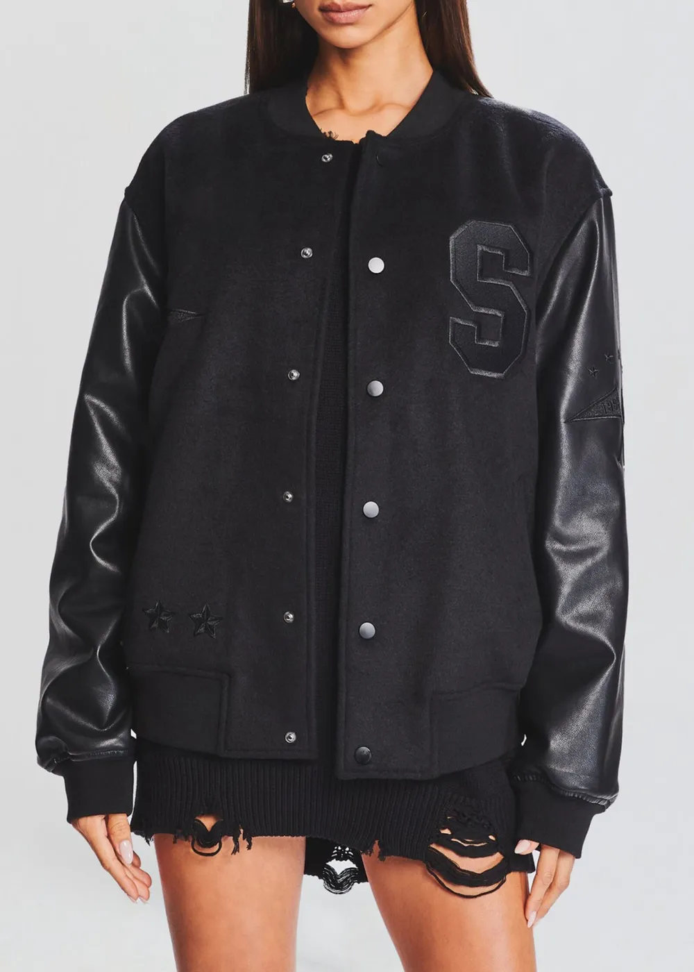 Letter Print Jacket