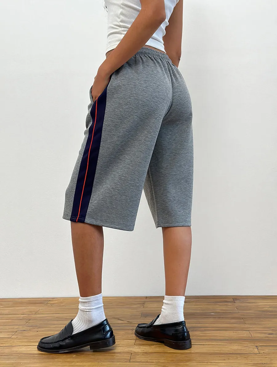 Side Stripe Shorts In Grey