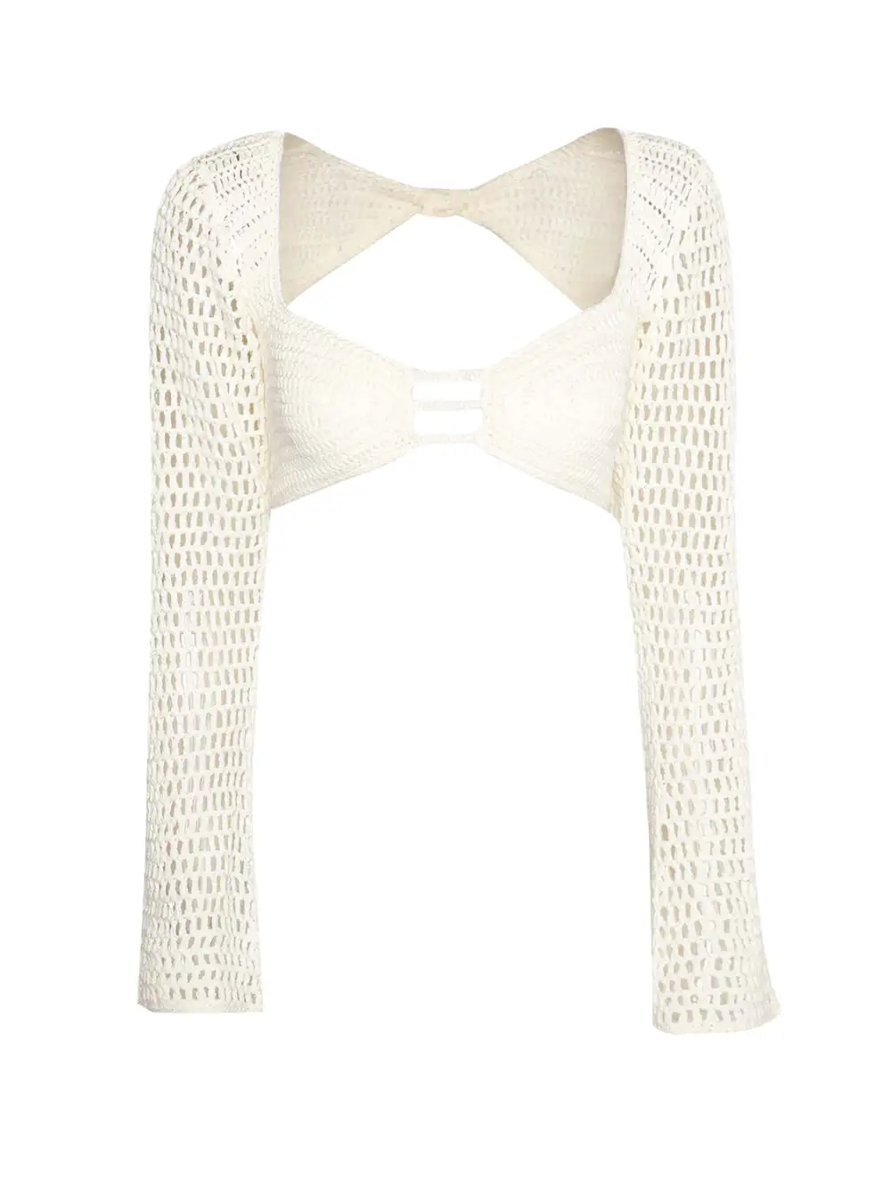 Tied Long Sleeve Top Swim Cover Up