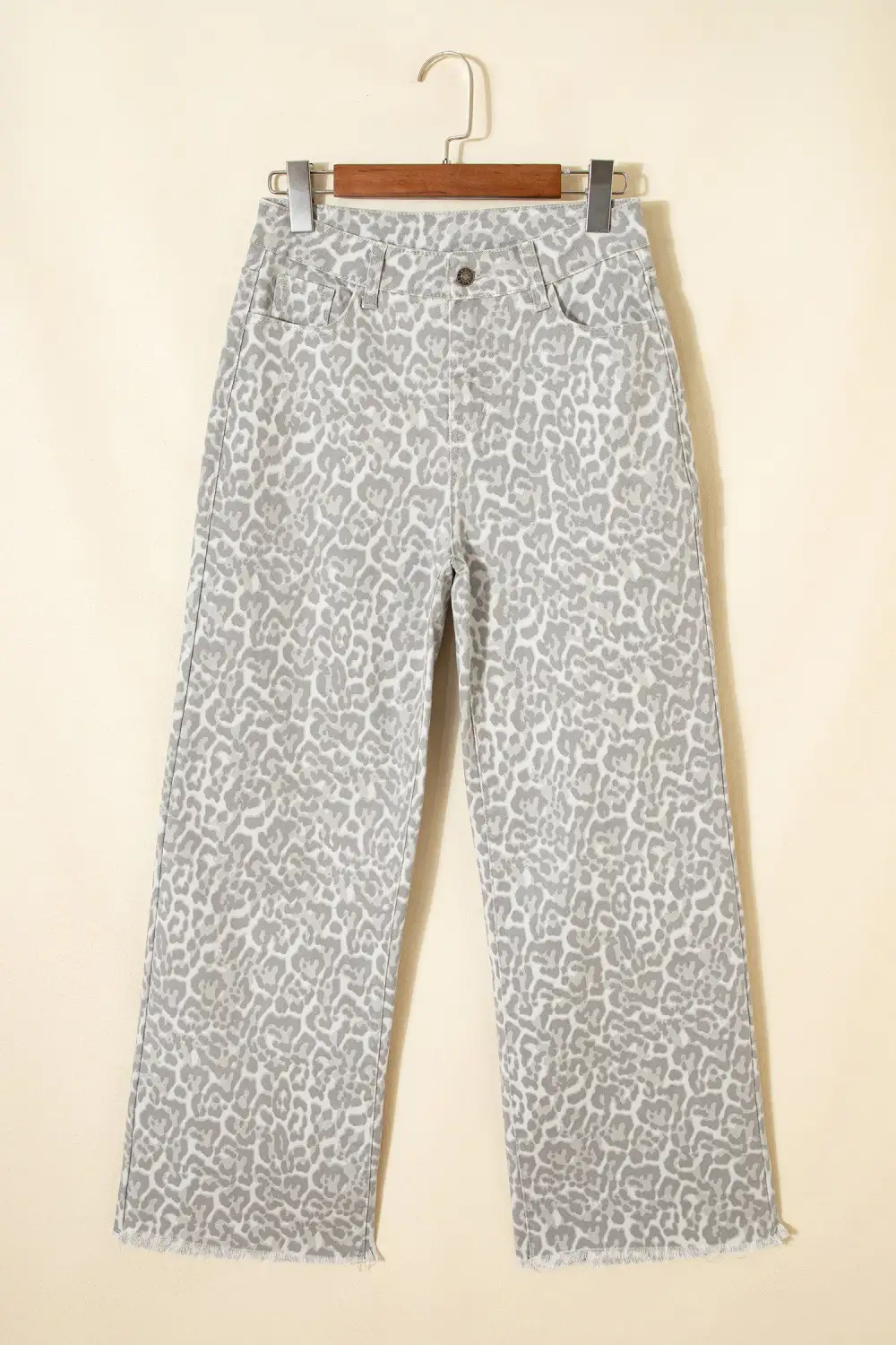 Collared High Rise Denim Jeans