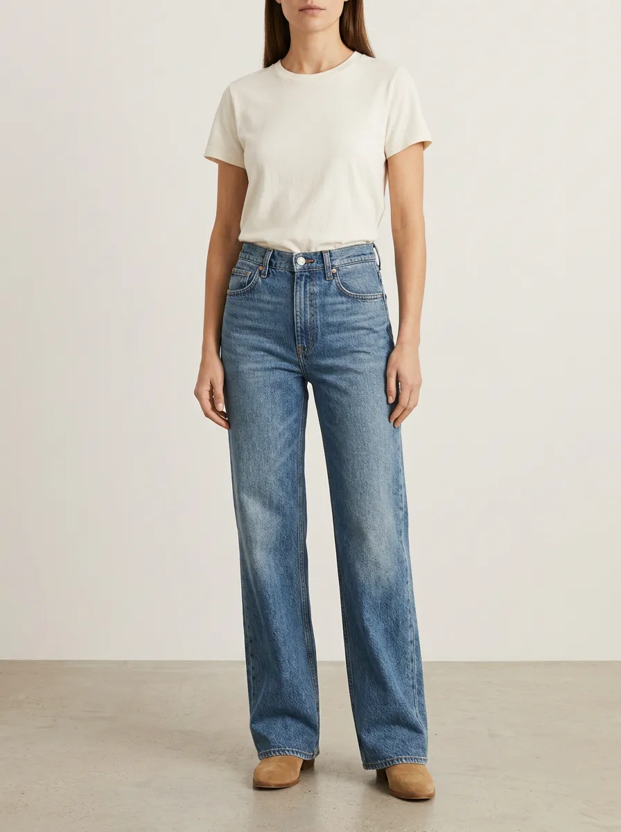 Women's Minimal High Rise Denim Jeans