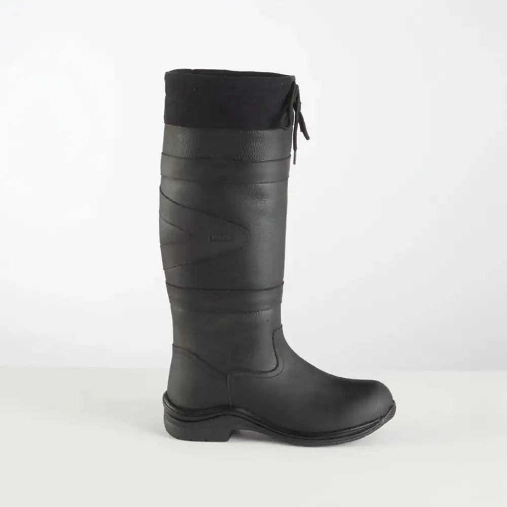 Classic Weather-Ready Leather Riding Boots