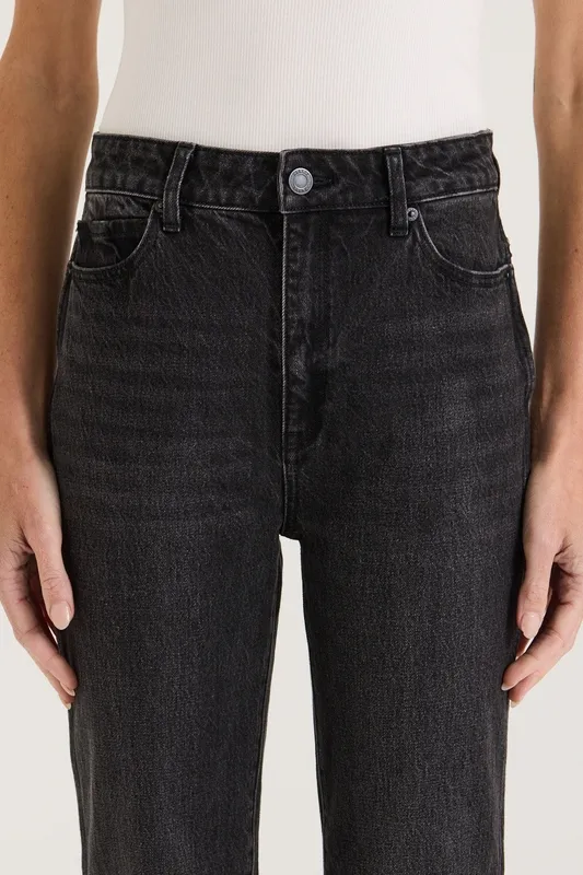 Black Wash Slim Leg Jeans