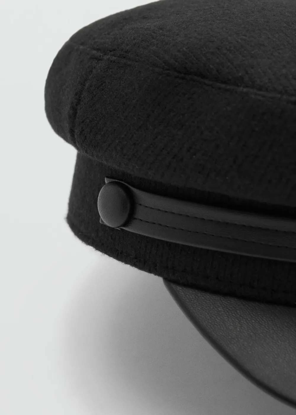 Casual Style Black Baker Cap