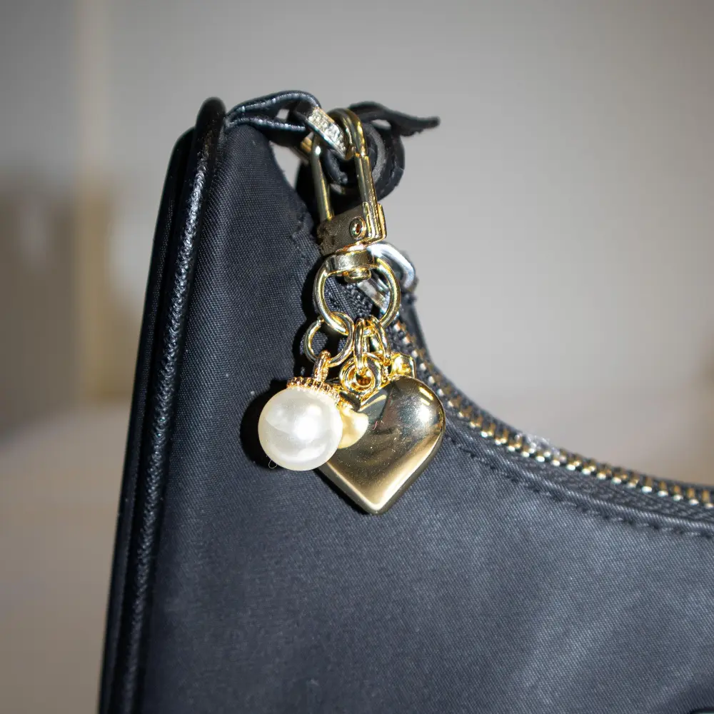Girly Pearly Bag Charm