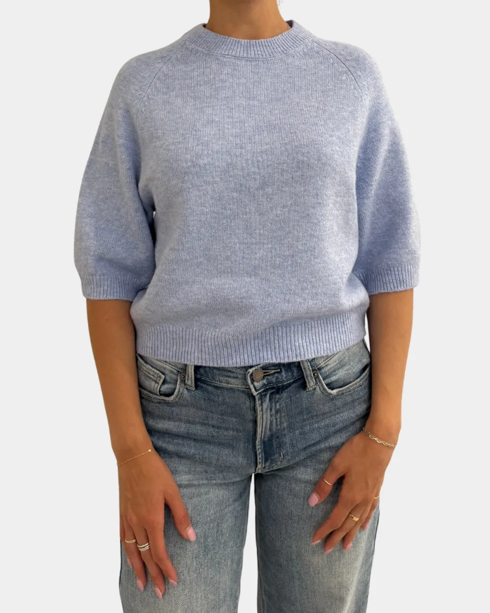 Relaxed Raglan Crew Neck Sweater