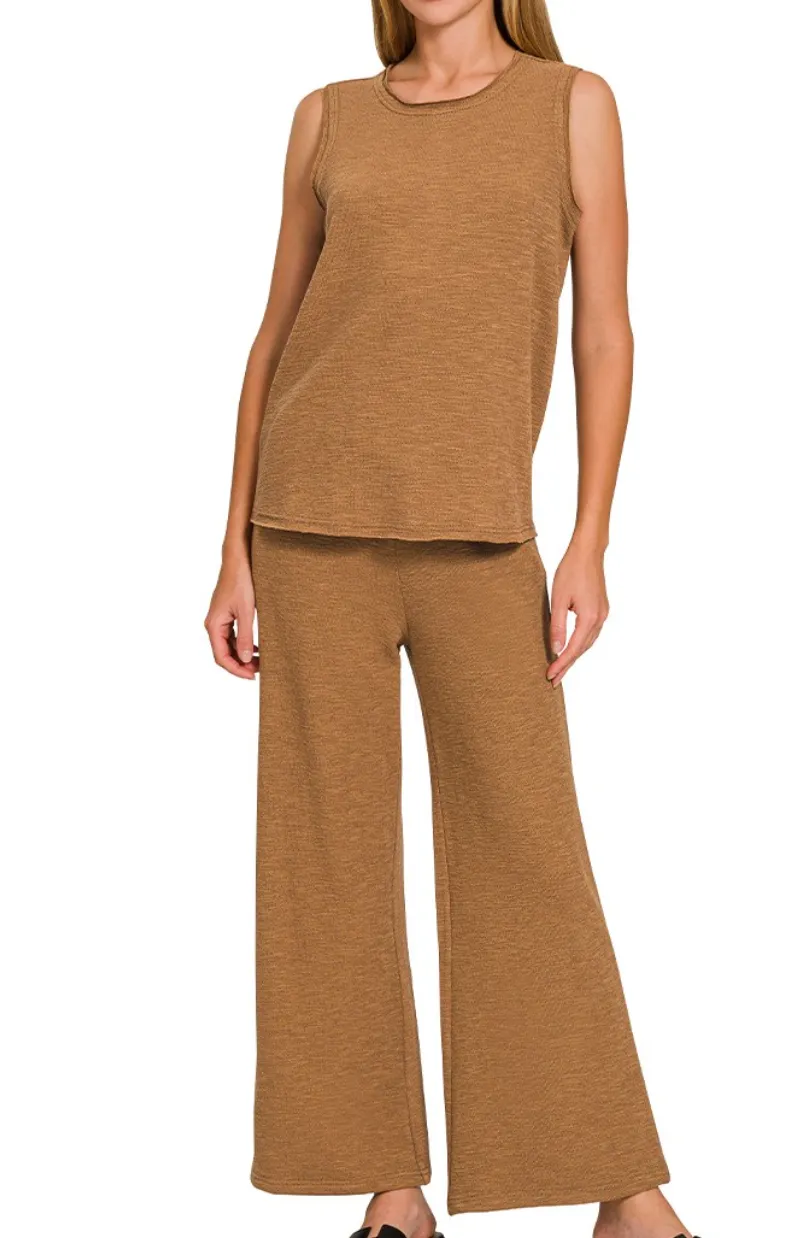 Layered Sleeveless Lounge Set