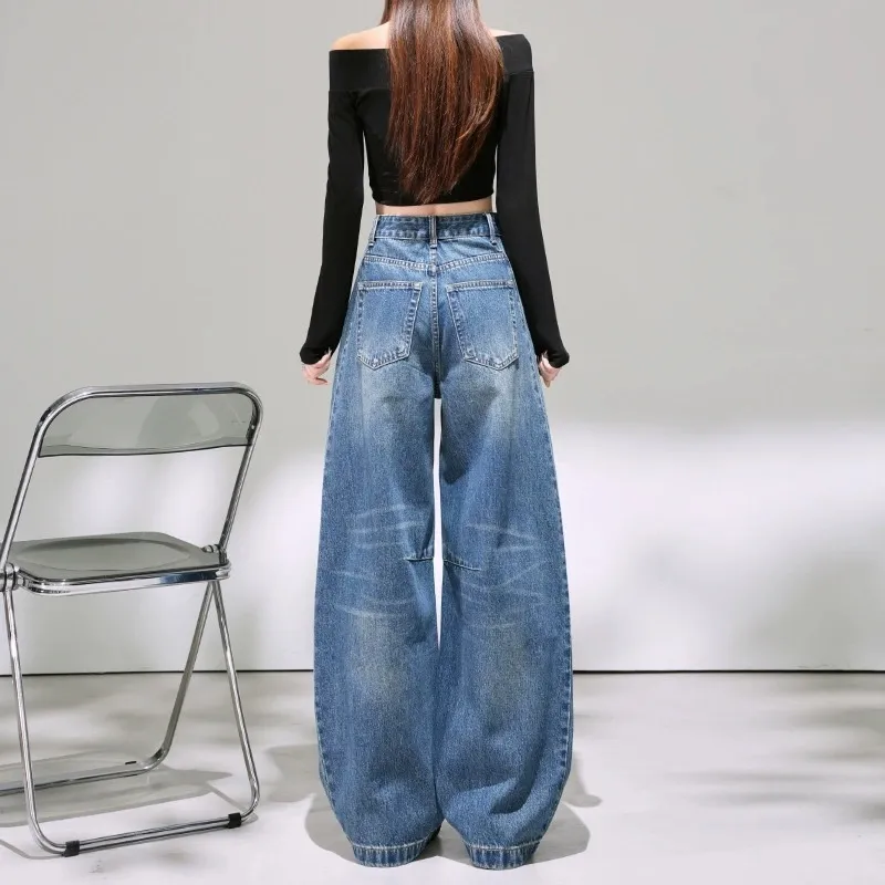 Classic Wide Leg Curved Leg Banana Leg Jeans