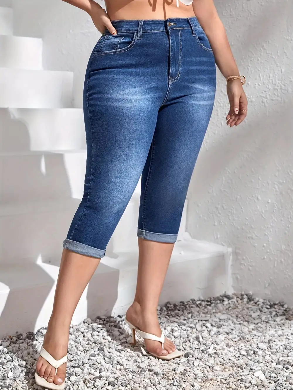 Relaxed High Waist Denim Jeans