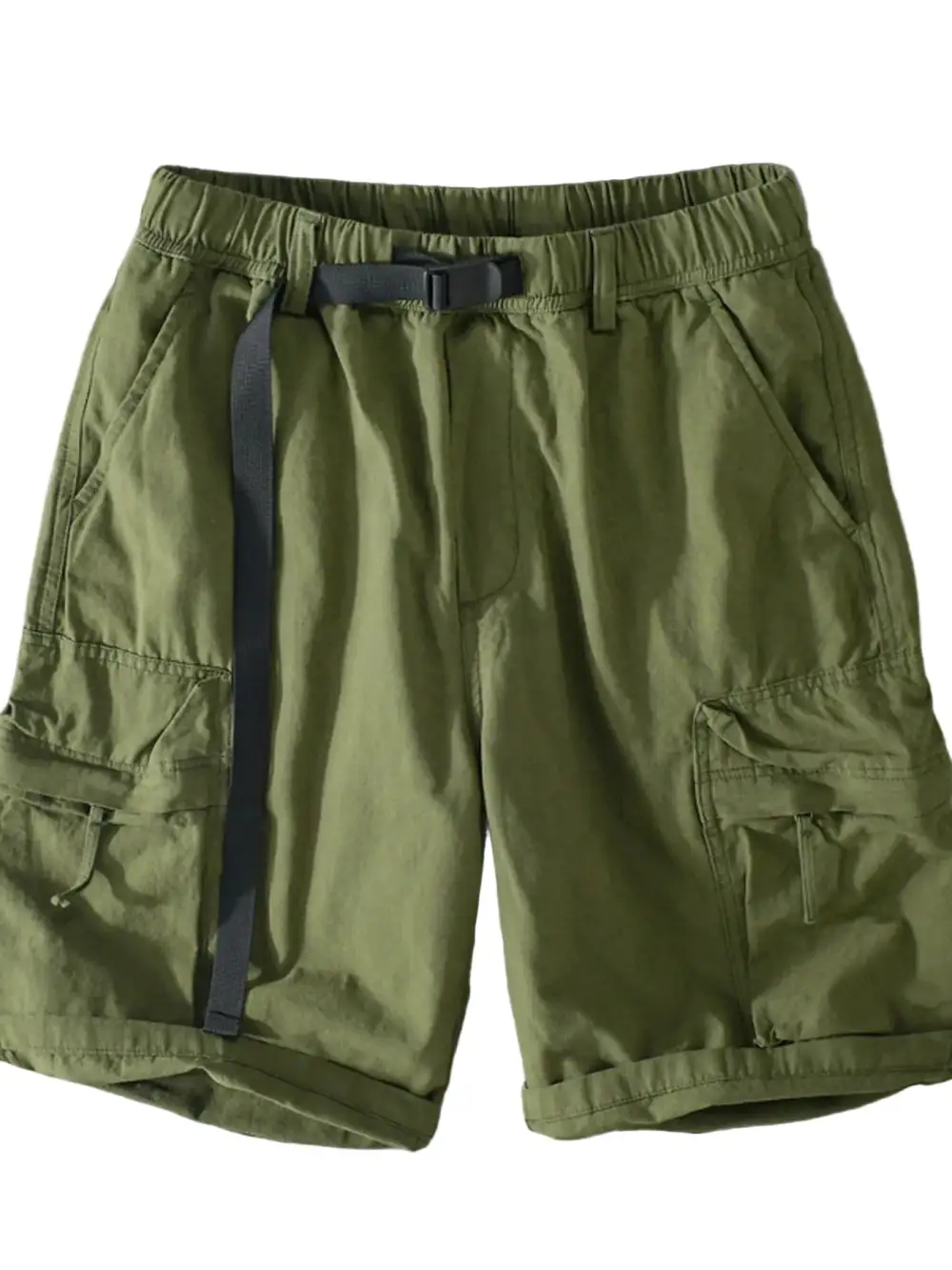 Men's Roomy Fit Denim Cargo Shorts for Daily Wear