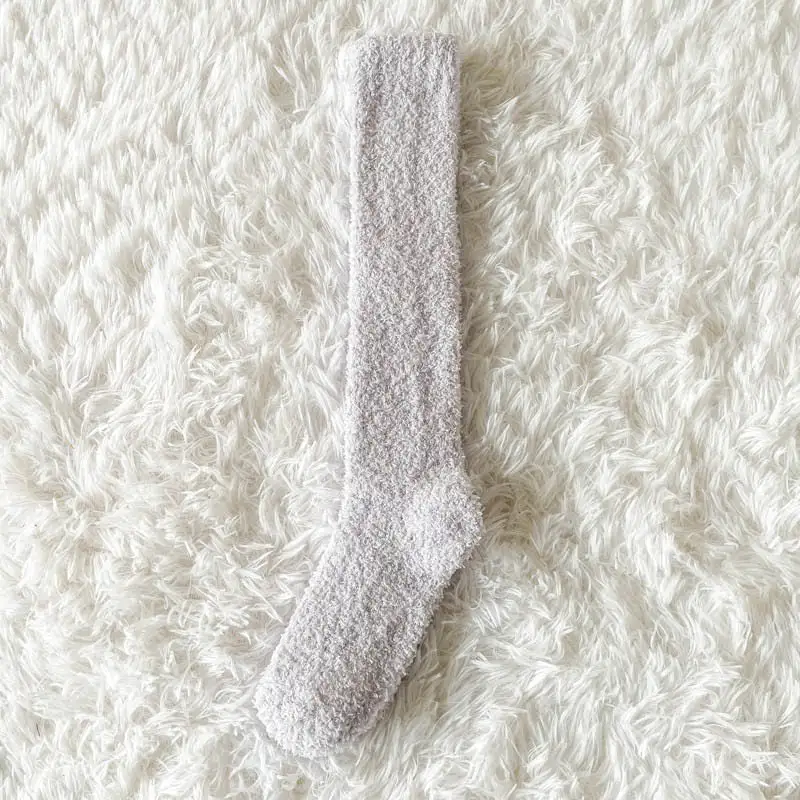 Thick Coral Fleece Leg Warmers