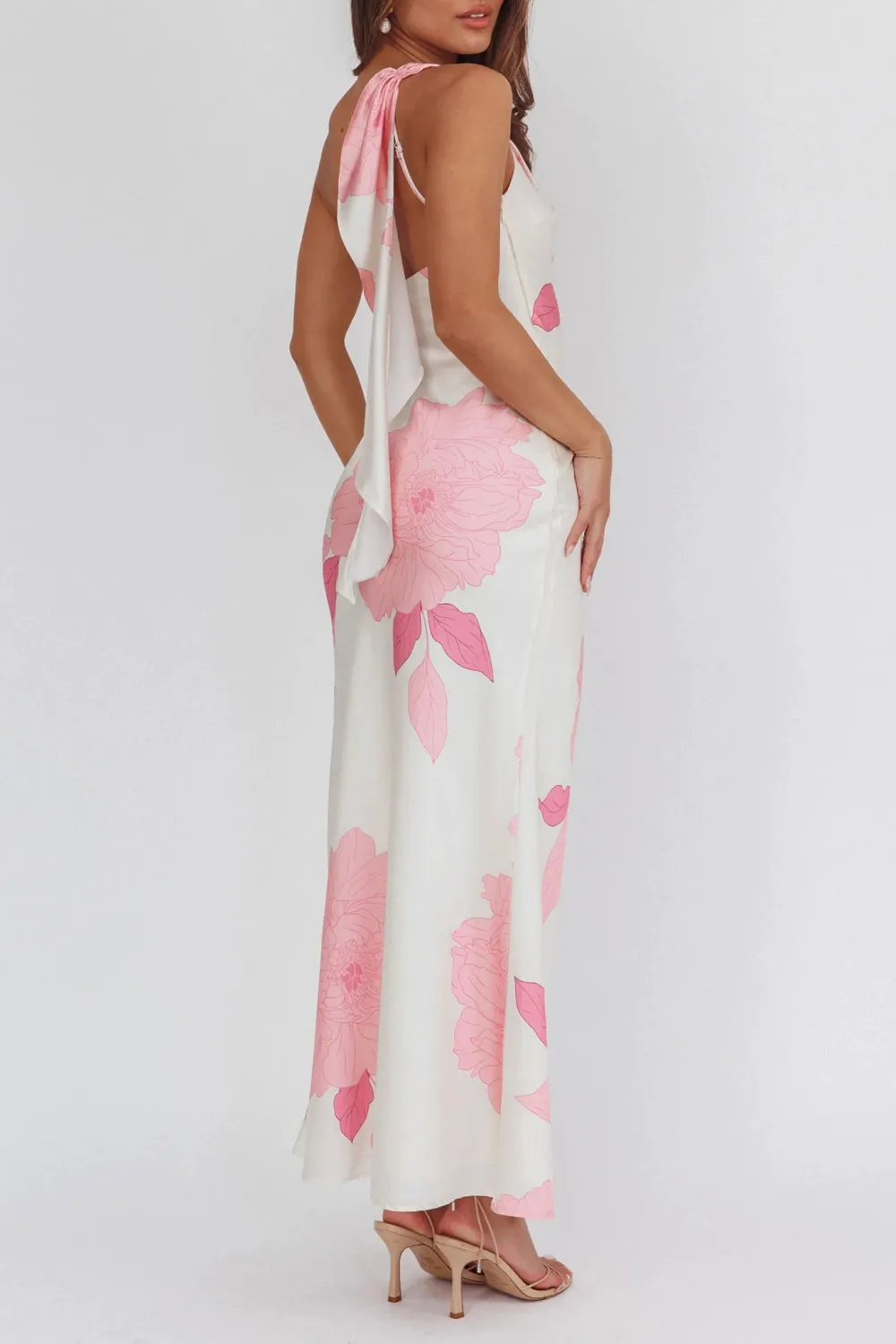 High-End Art Design One-Shoulder Dress