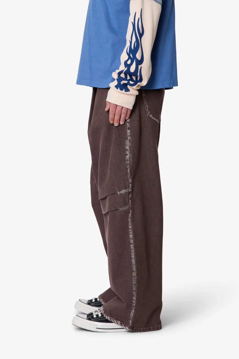 Everyday Raw Finish Pleated Jeans