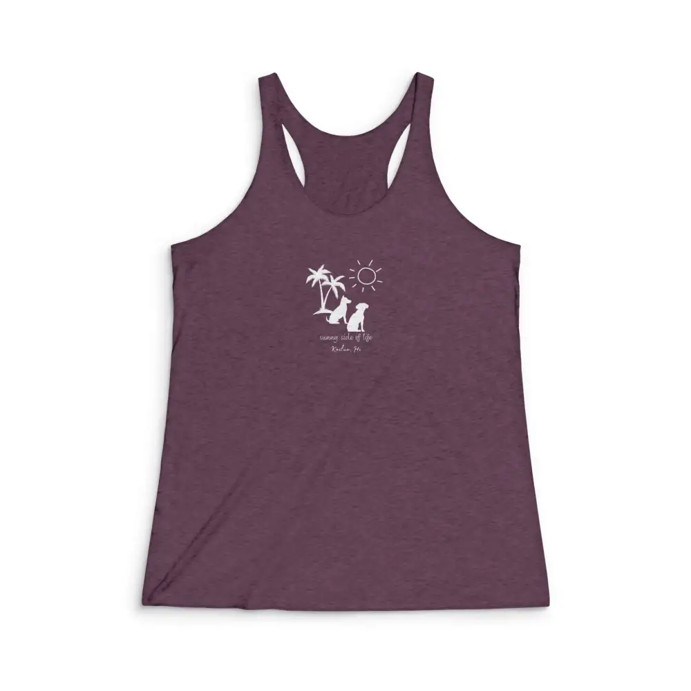 Sunny Dog Graphic Racerback Tank