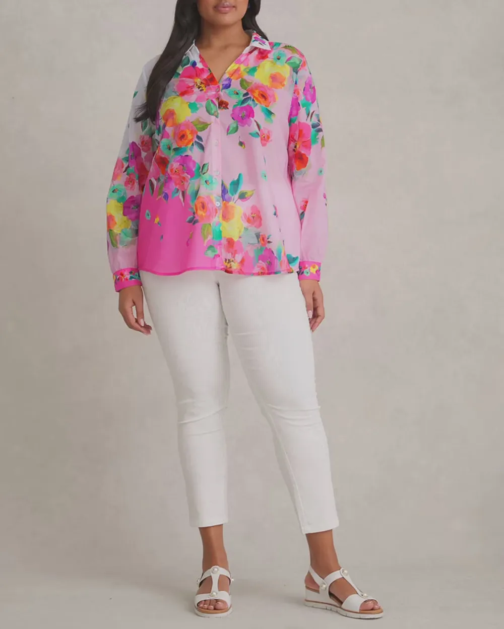 Border Cotton Shirt